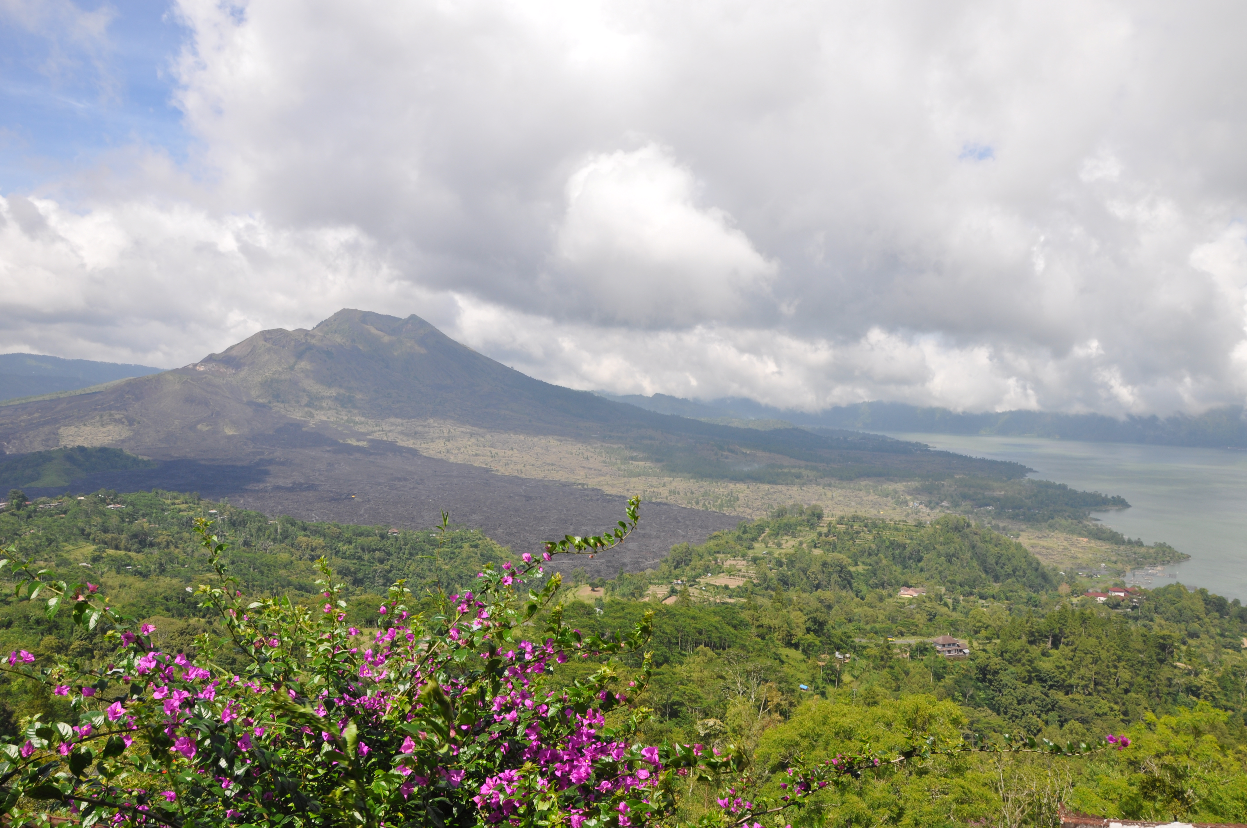 View of Mount Batur On Bali, Indonesia
